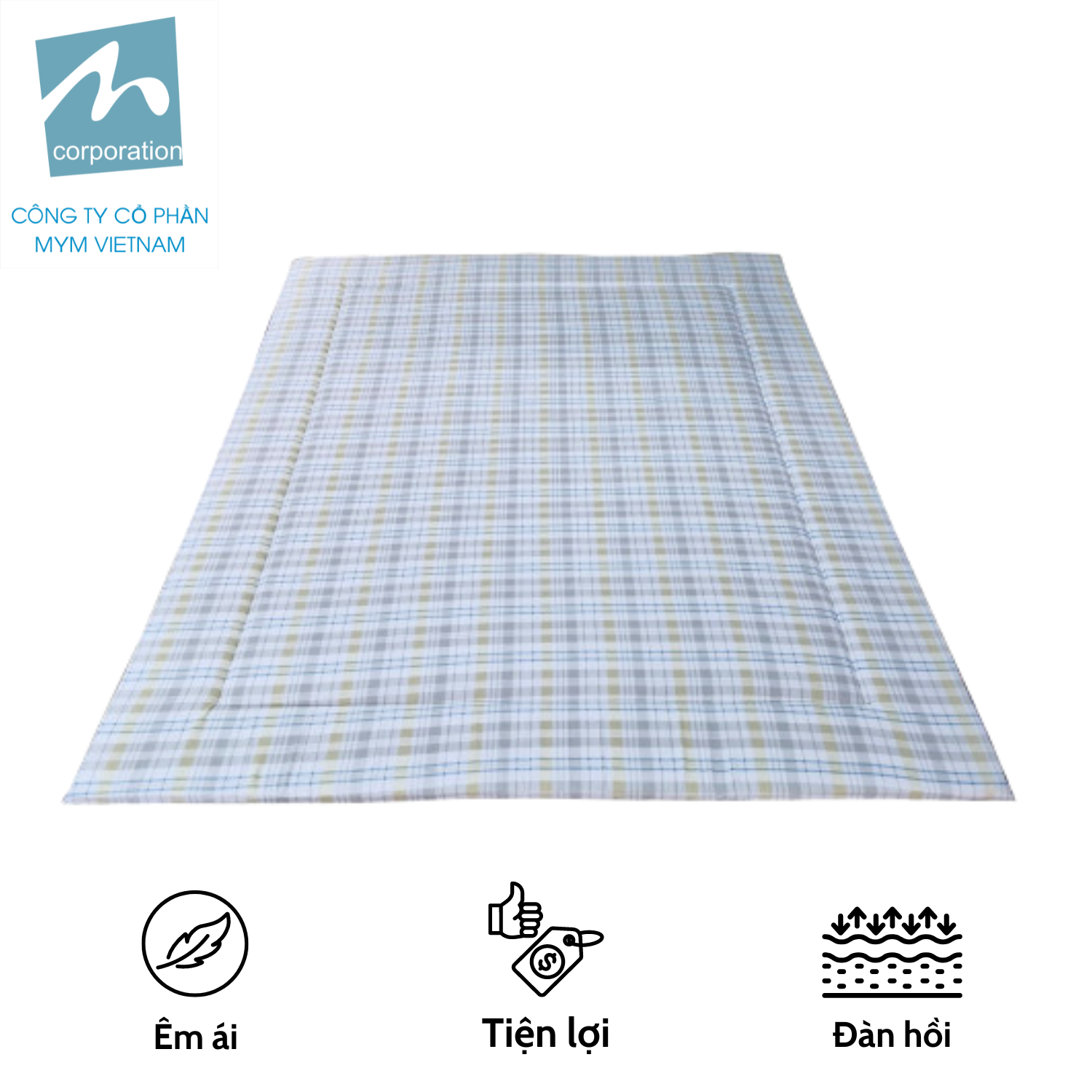 Nệm Gấp Tiện Lợi In Hoạ Tiết (Mẫu Ngẫu Nhiên) Nệm Gấp Tiện Lợi Microfiber 160x200cm Mẫu 03