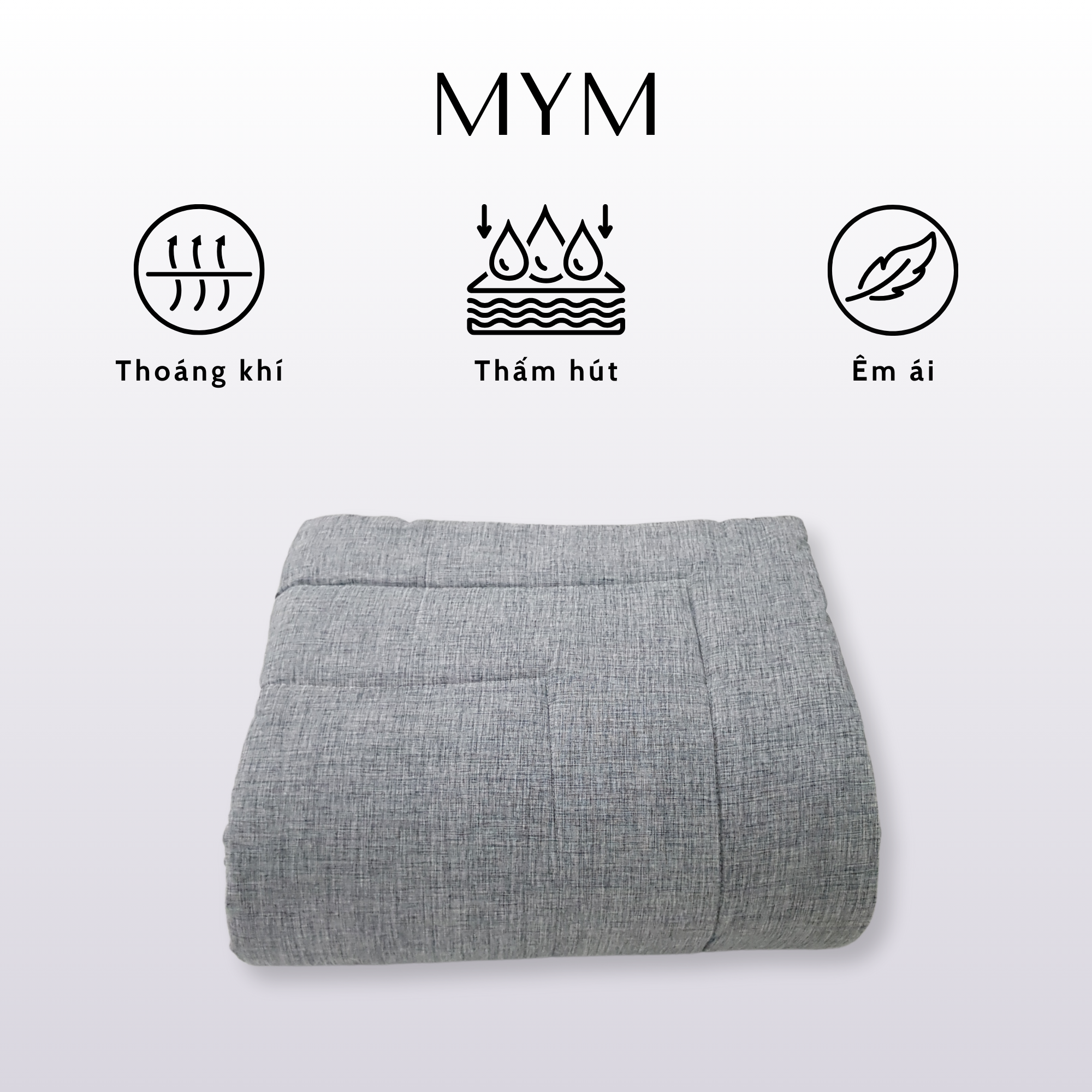 Chăn Chần Gòn Lanh Màu Microfiber - 09 Chi tiết Chăn Chần Lanh Poly Màu 09