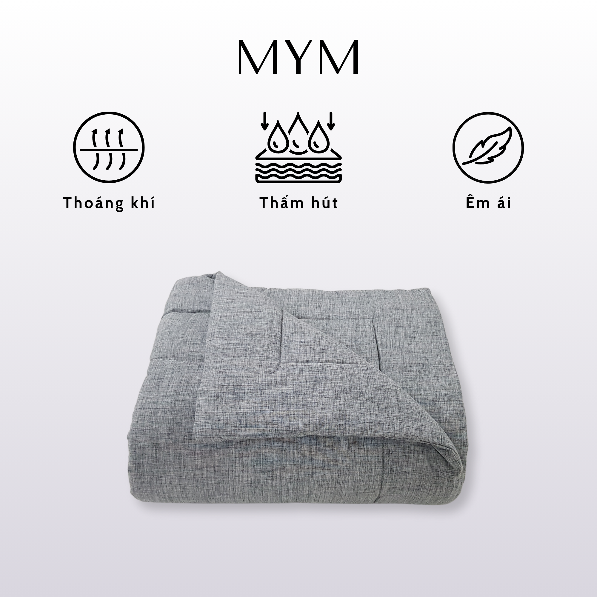 Chăn Chần Gòn Lanh Màu Microfiber - 09 Chi tiết Chăn Chần Lanh Poly Màu 09