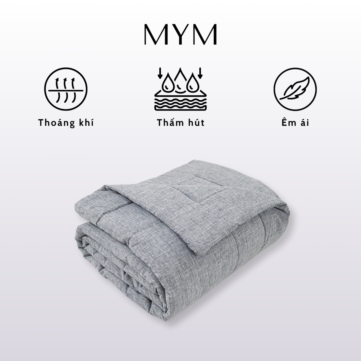 Chăn Chần Gòn Lanh Màu Microfiber - 09 Chi tiết Chăn Chần Lanh Poly Màu 09