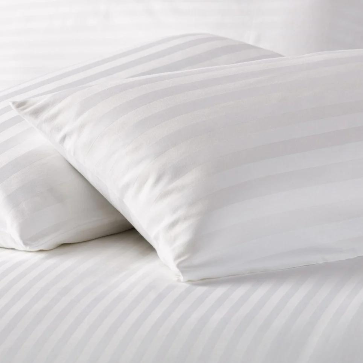 Vải CVC Sọc Trắng 3cm MYM Chuyên Dùng May Chăn Ga Gối, Mềm Mịn, Thoáng Mát Hàng Nhập Khẩu Khổ (3m x 2m8) Gối CVC Sọc 3cm