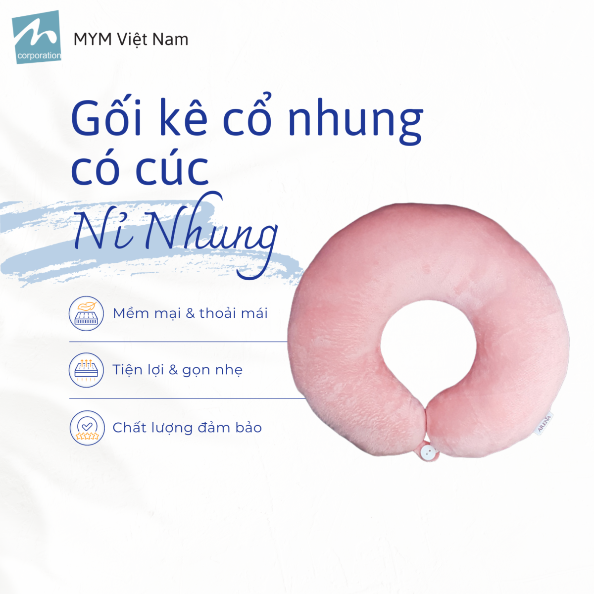 Gối Tựa Cổ Nhung Gối tựa cổ nhung mẫu 1
