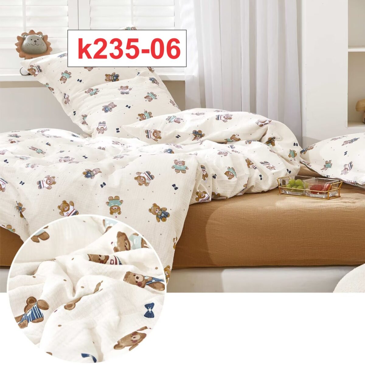 Vải Xô Crepe In Hoạ Tiết Mẫu 6